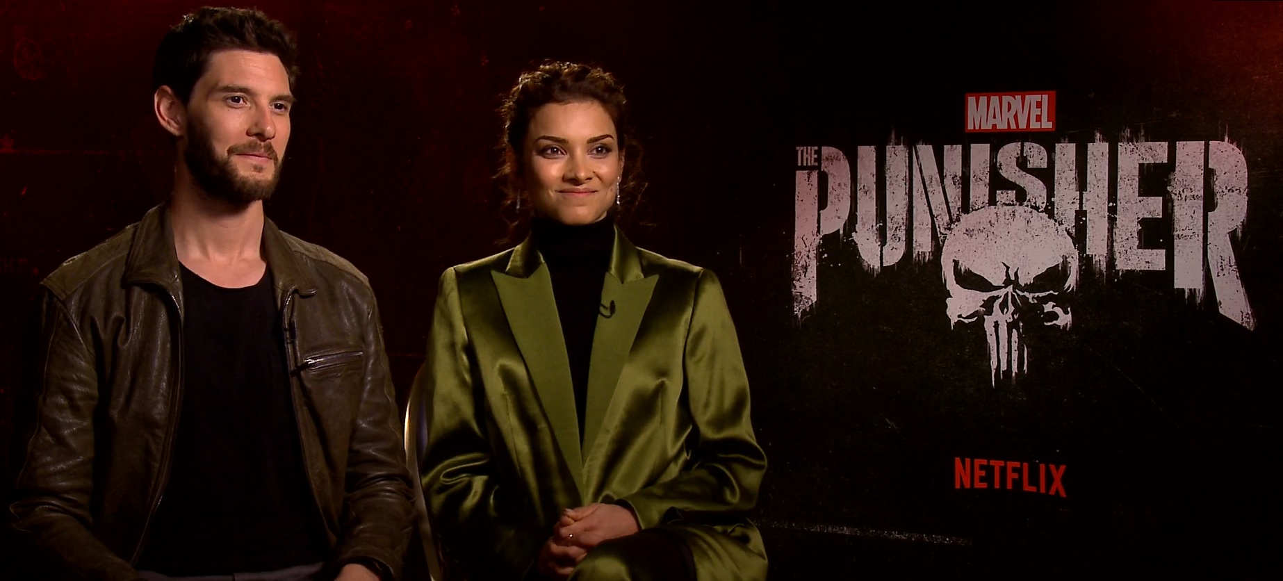 The Punisher: Ben Barnes and Amber Rose Revah Interview [Exclusive]