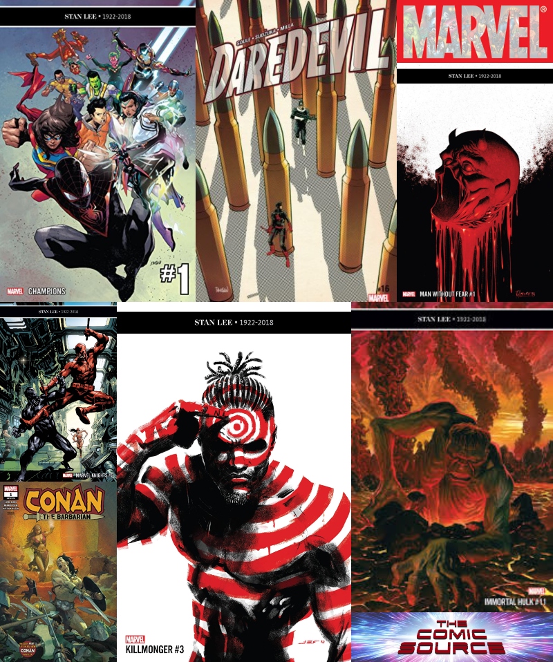Marvel Monday: Champions #1, Conan #1, Immortal Hulk #11, Killmonger #3, Marvel Knights #5, Man without Fear #1, Daredevil #16: The Comic Source Episode #668