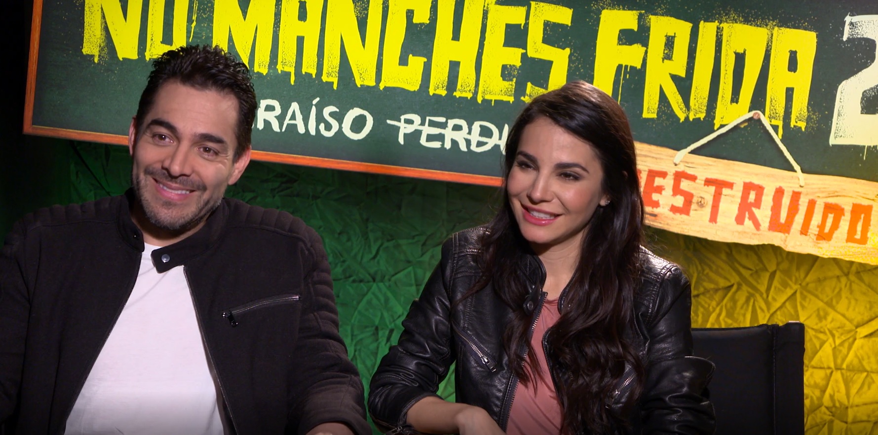 No Manches Frida 2: Omar Chaparro and Martha Higareda Interview [English/Spanish]