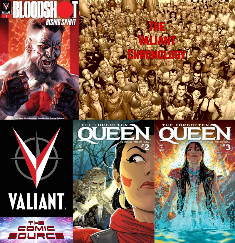 Valiant Sunday – Bloodshot Rising Spirit #6, Forgotten Queen #’s 2-3: The Comic Source Podcast Episode #818