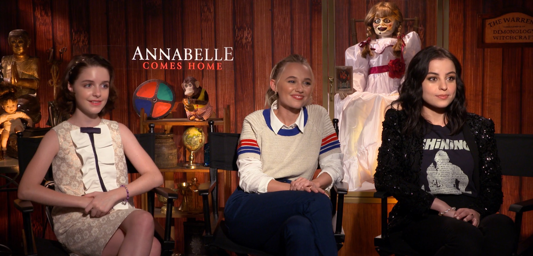 Annabelle Comes Home: Mckenna Grace, Madison Iseman and Katie Sarife on Creepy Doll and Artifacts [Exclusive]