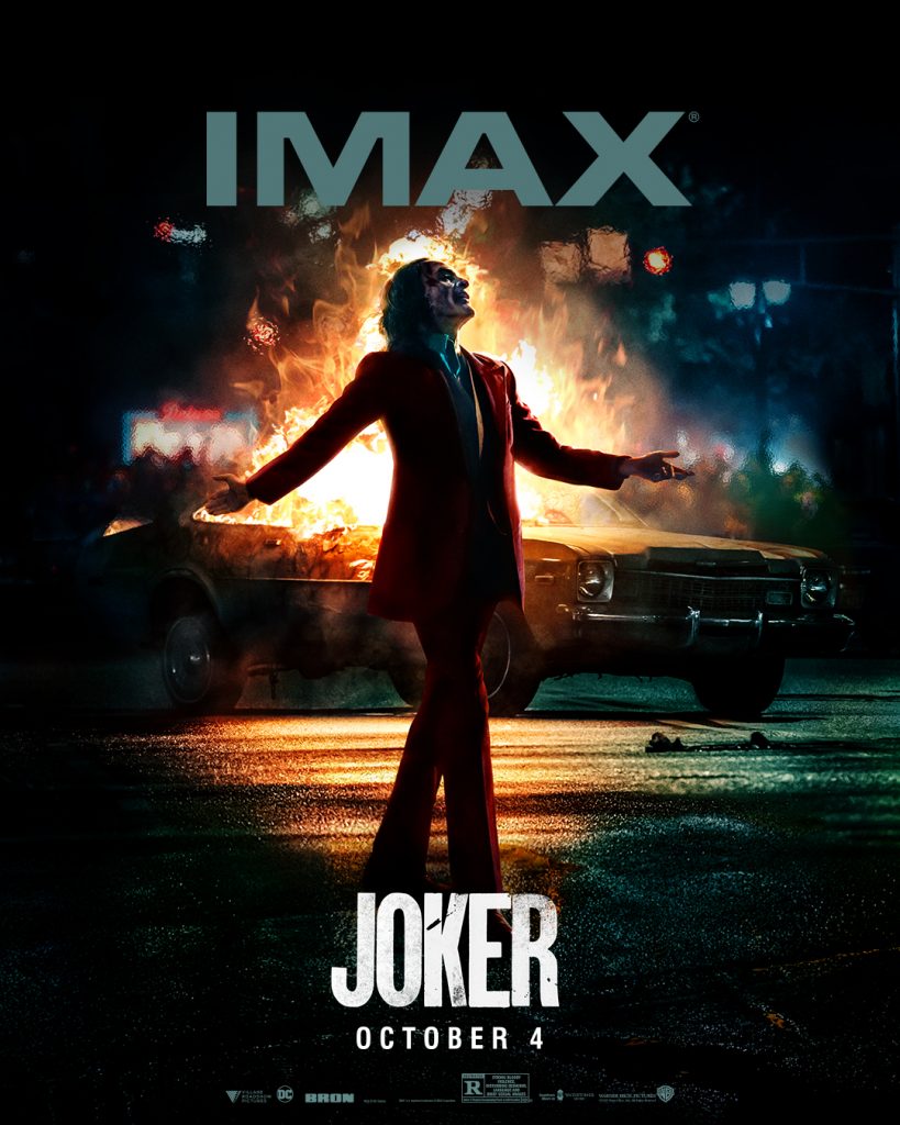 IMAX Joker Poster Shows Arthur Fleck Triumphant Amid All The Chaos - LRM