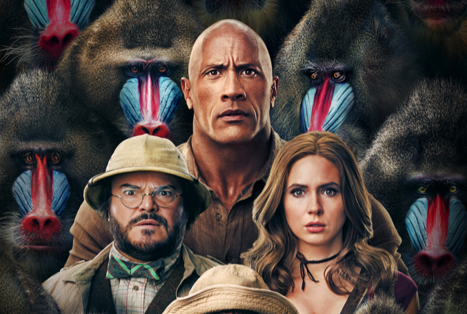 Jumanji: The Next Level Poster Shows Our Heroes In A Sea Of Baboons