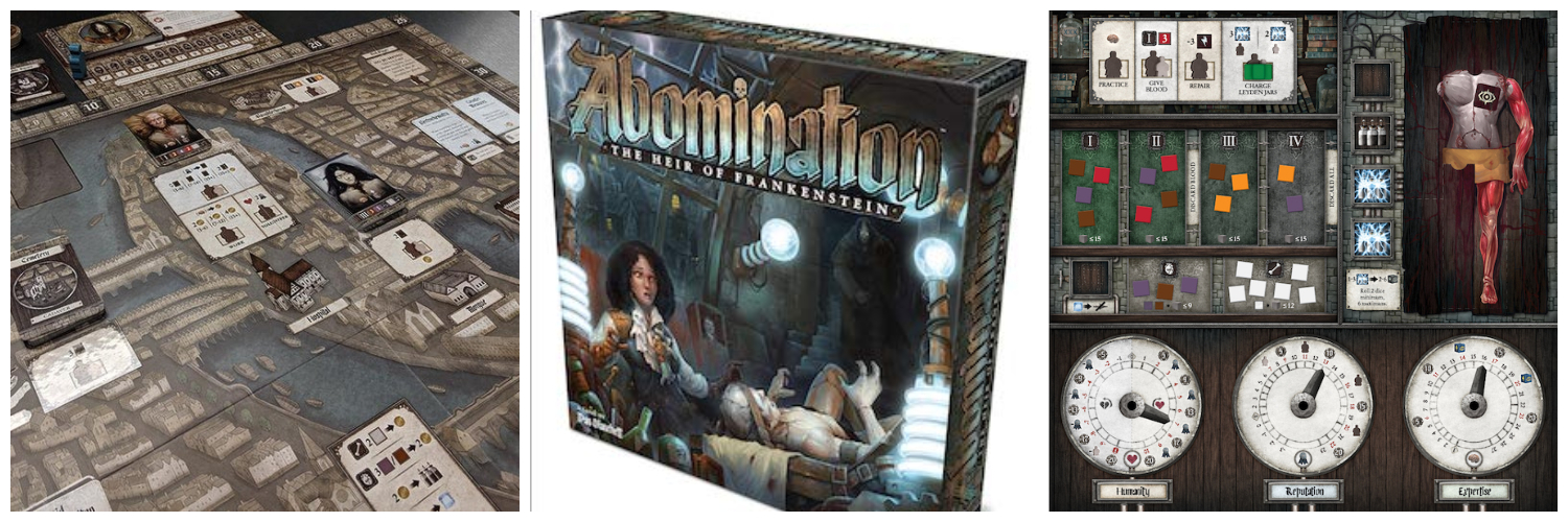 Tabletop Game Review – Abomination: The Heir of Frankenstein