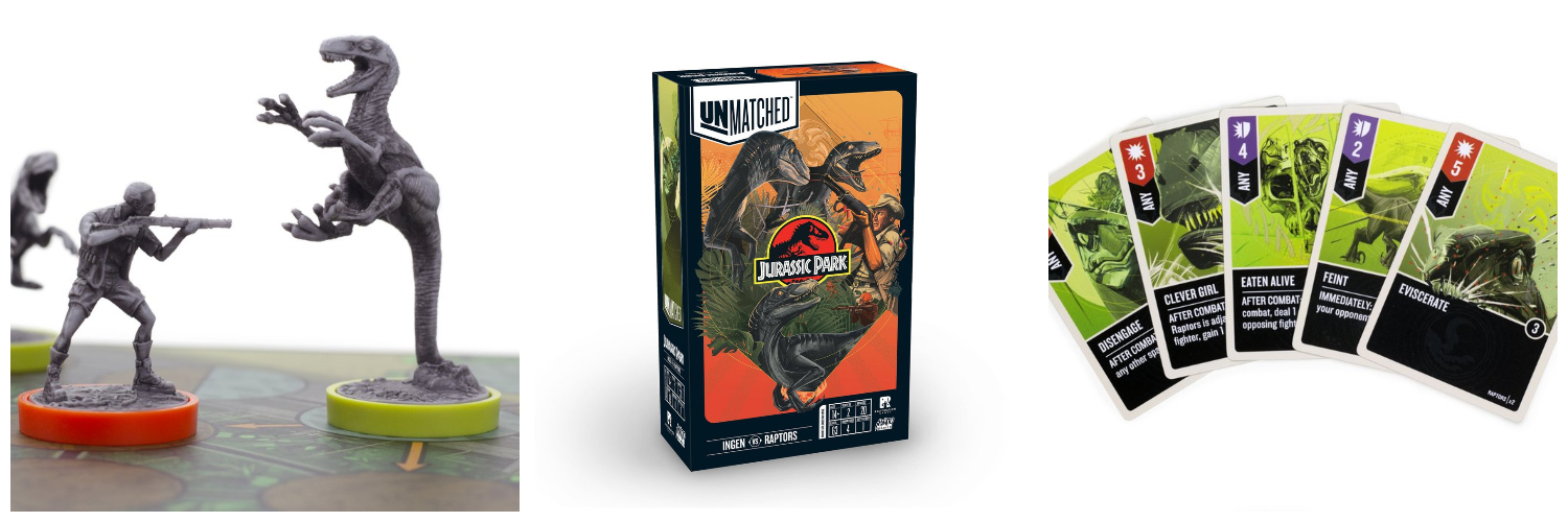 Tabletop Game Review – Unmatched: Jurassic Park – InGen vs Raptors