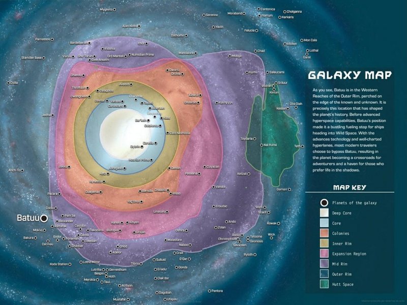 Star Wars – Check Out This Super Cool Map Of A Galaxy Far, Far Away