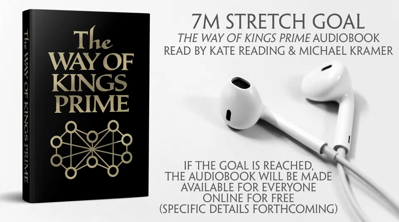 Brandon Sanderson’s The Way Of Kings Prime Could Get FREE Audiobook!