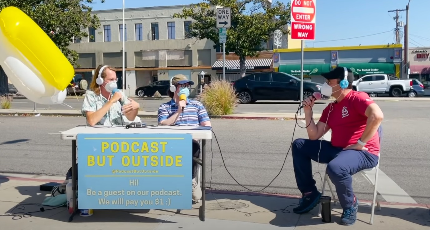 Podcast But Outside with Andrew Michaan and Cole Hersch with Jon Hamm