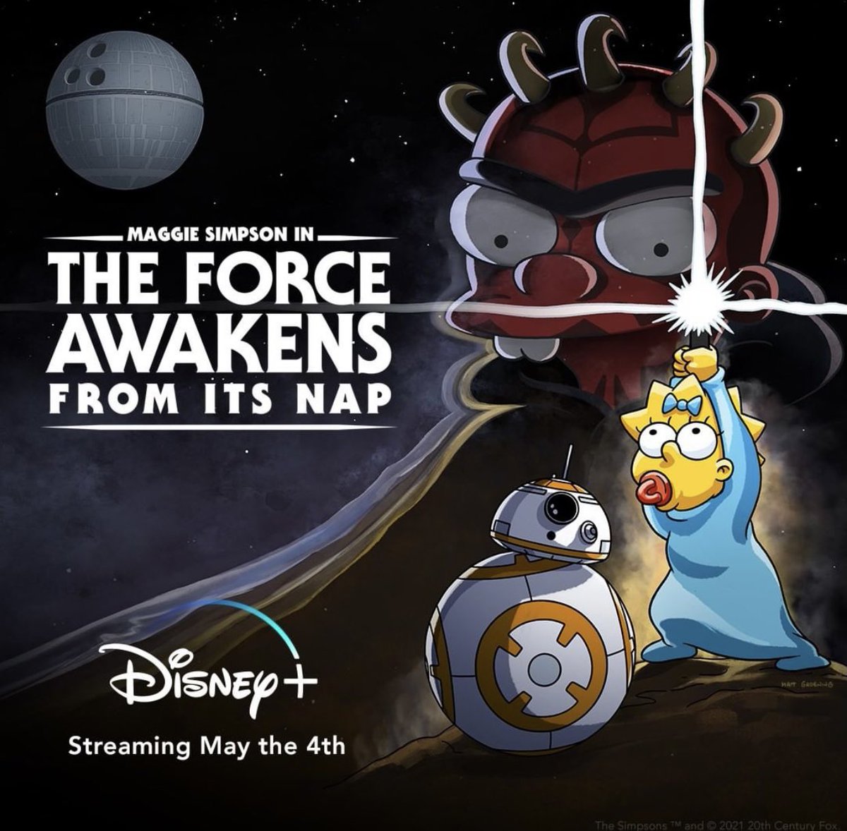 Maggie Simpson in The Force Awakens From its Nap
