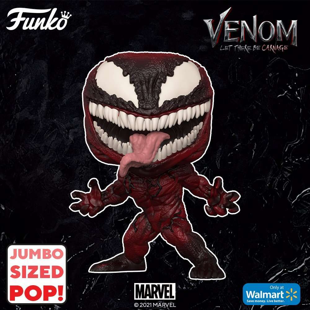 Funko released venom and carnage for Venom: Let there be Carnage