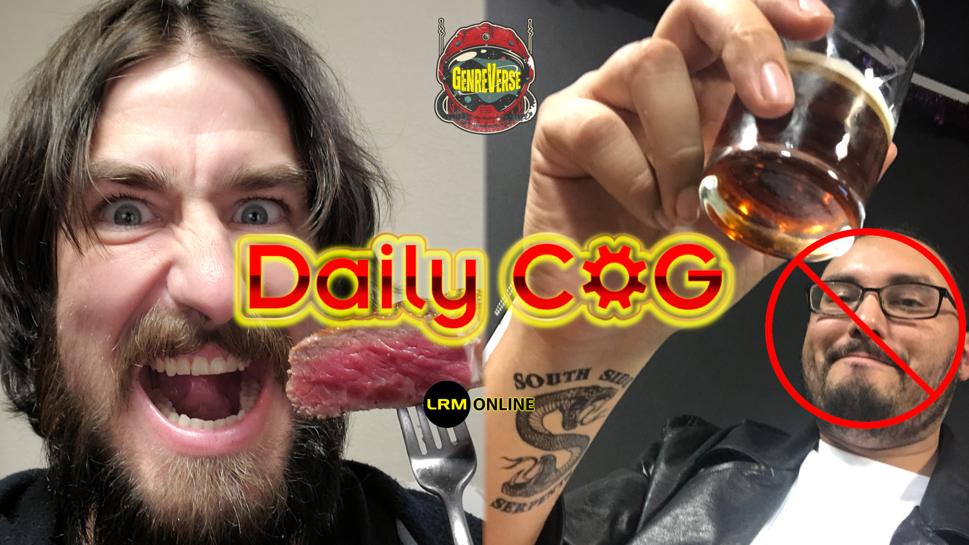 The Daily Cup Of Genre Presents Manny Ate Bad Food Day! What's On LRM Online & The Genreverse podcast Network  Daily COG