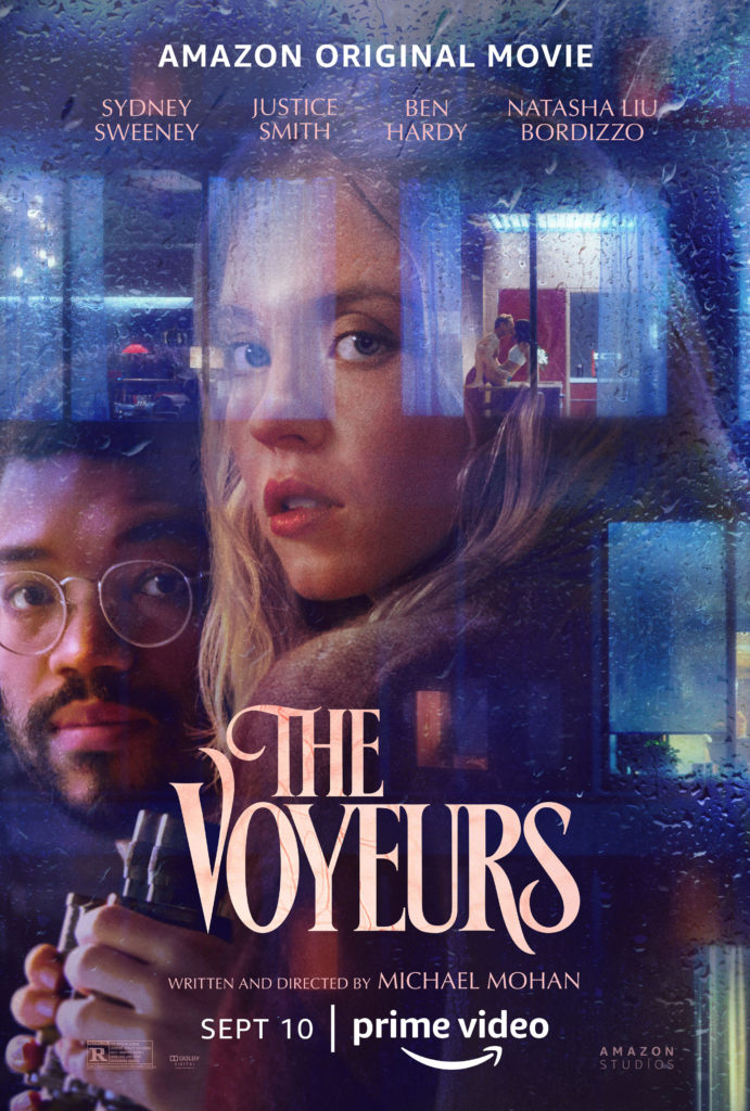 The Voyeurs Poster with Sydney Sweeney and Justice Smith from Amazon Studios