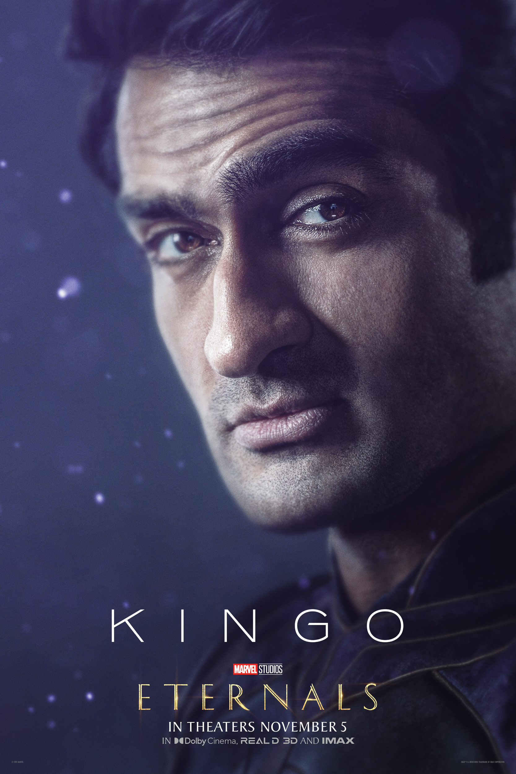 Kumail Nanjiani as cosmic-powered Kingo