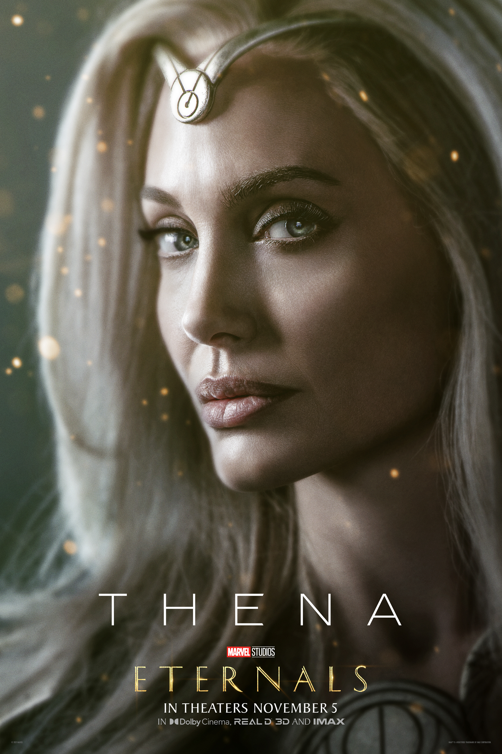Angelina Jolie as the fierce warrior Thena