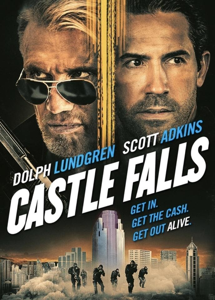 Castle Falls poster with Dolph Lundgren and Scott Adkins