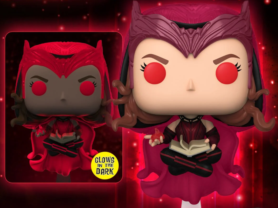 Funko has made a WandaVision Scarlet Witch Pop that glows in the dark