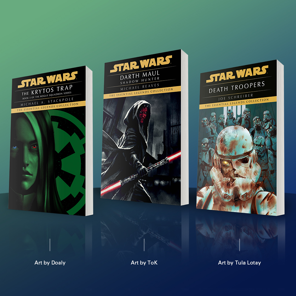 New Star Wars Essential Legends Books Announced Rogue Squadron The Krytos Trap Darth Maul Shadow Hunters And Death Troopers