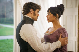 Theo James and Zawe Ashton in Mr. Malcolm's List
