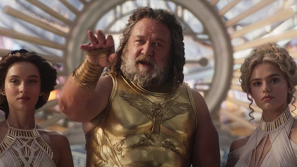 Russell Crowe Shot All His Zeus Scenes Twice In Different Accents Reveals Waititi