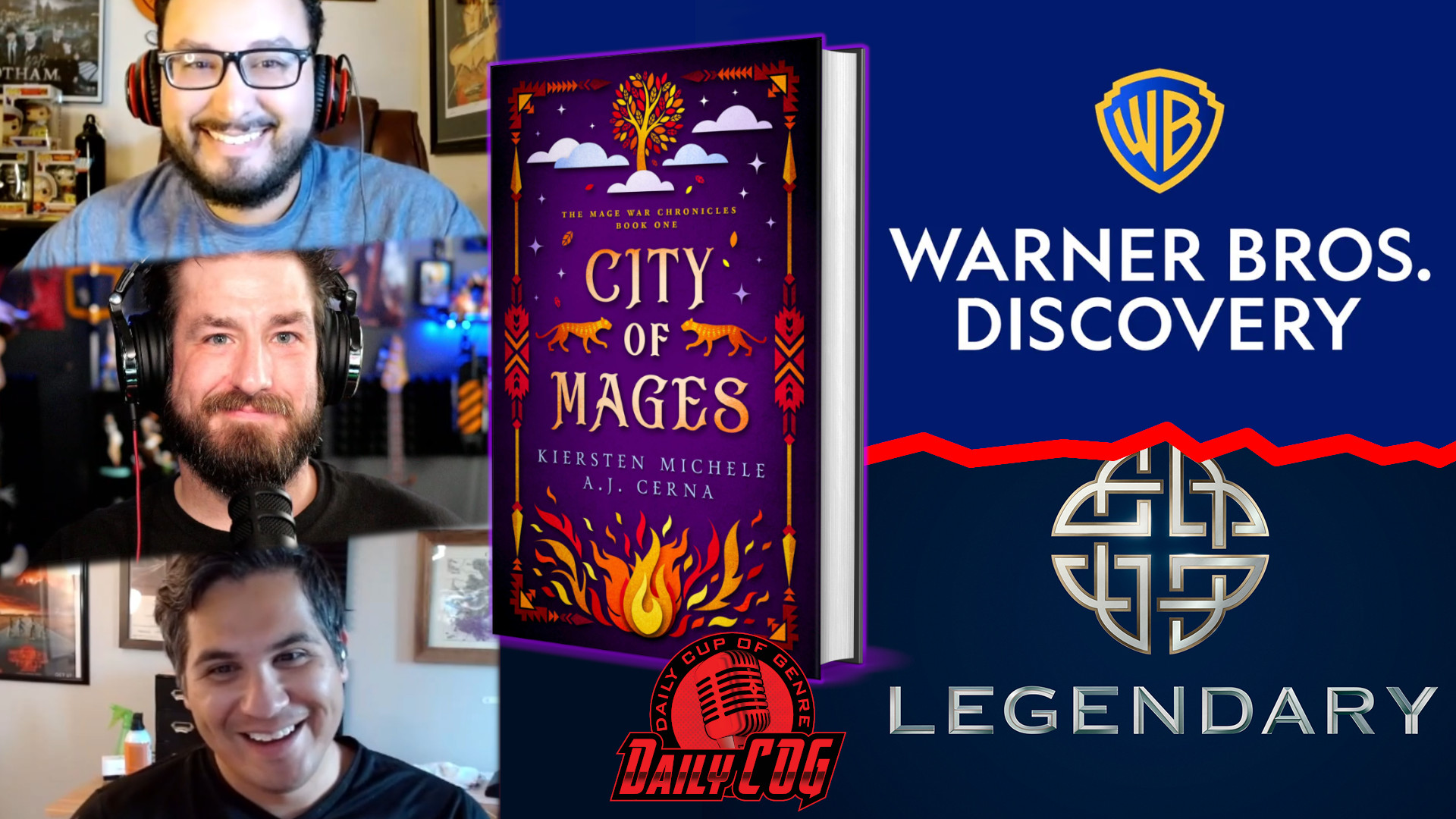 AJ Cerna (Jammer) Brings City Of Mages & Legendary Pictures Leaving WB? | D-COG