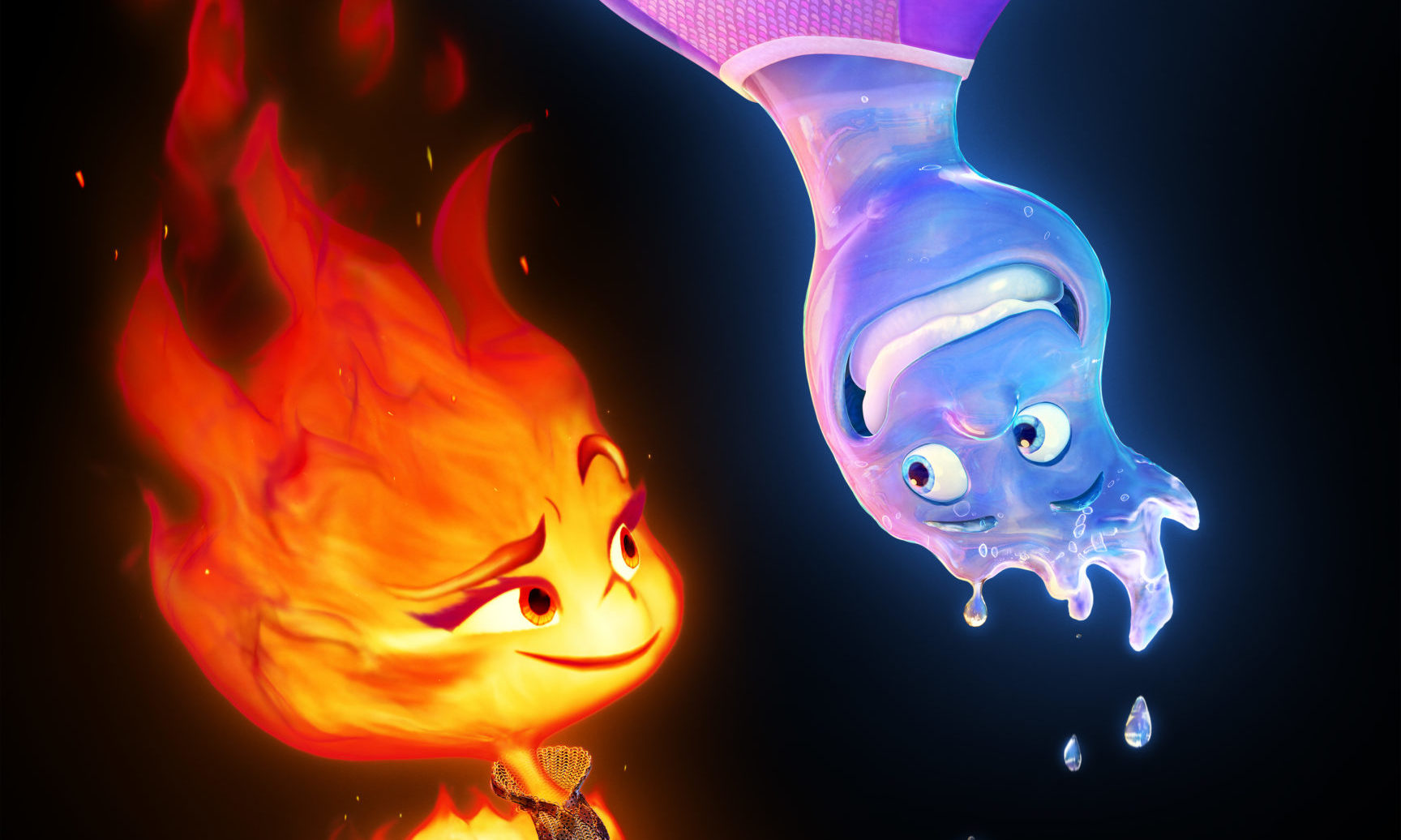 ‘Opposites React’ In New Teaser And Poster For Pixar’s Elemental