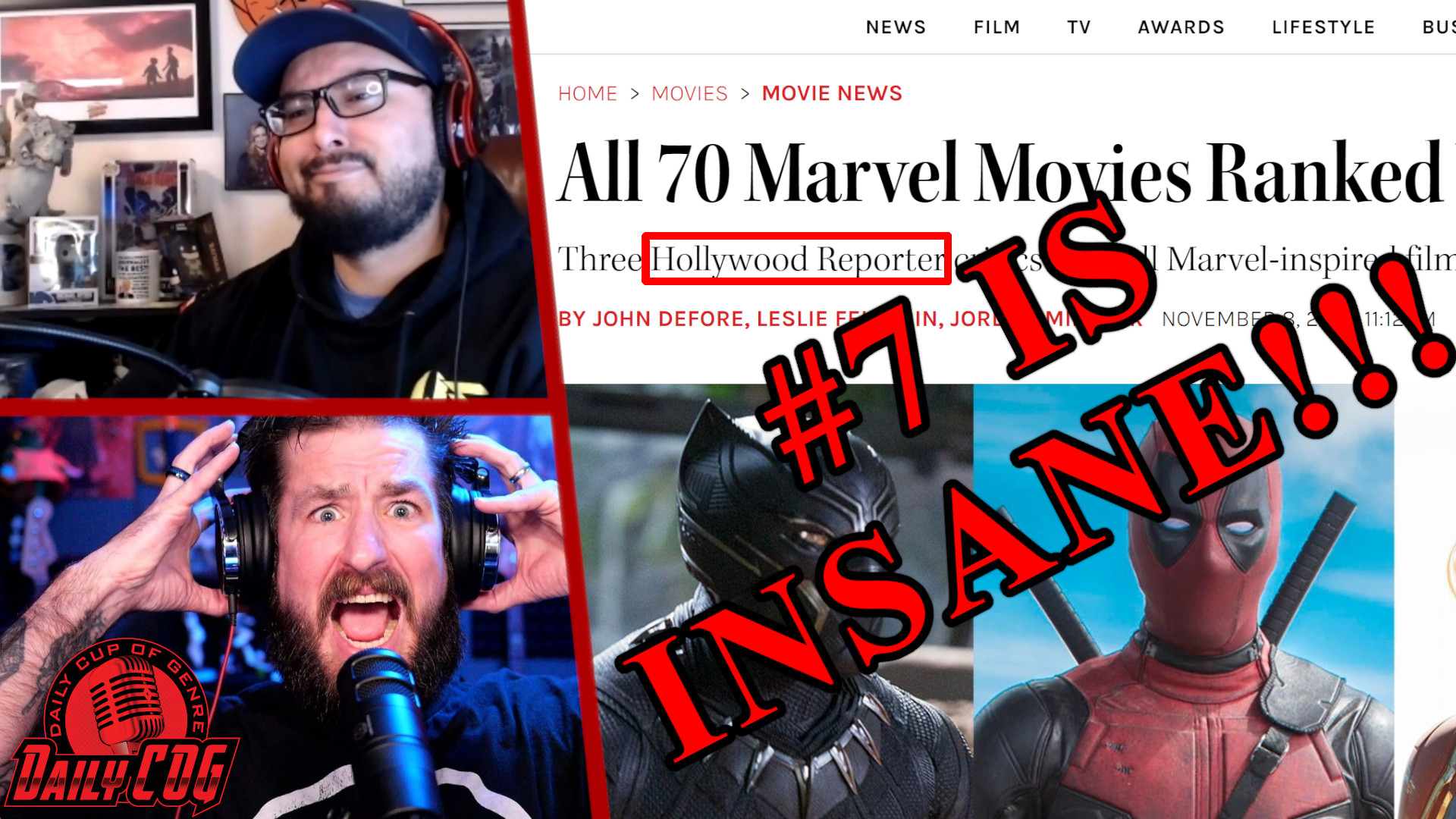 You’ll Hate This List! Reacting To THR’s Marvel Movie Rankings | D-COG