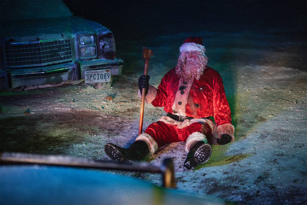 Abraham Benrubi as Santa in Christmas Bloody Christmas