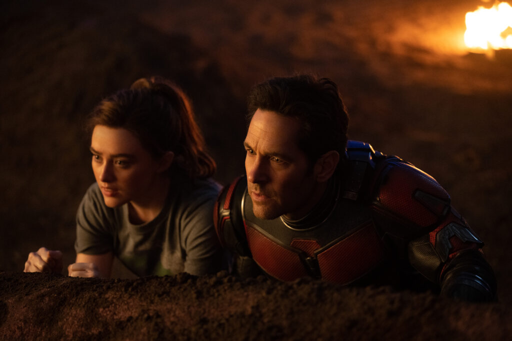 (L-R): Kathryn Newton as Cassandra "Cassie" Lang and Paul Rudd as Scott Lang/Ant-Man in Marvel Studios' ANT-MAN AND THE WASP: QUANTUMANIA. 