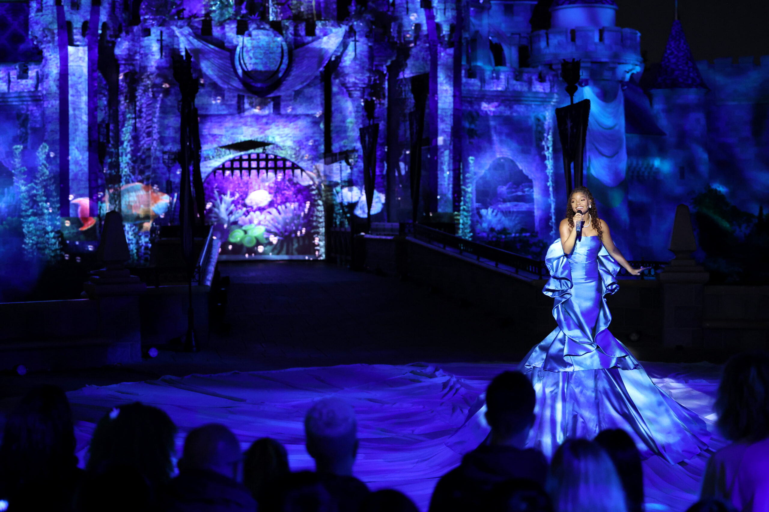 The Little Mermaid’s Halle Bailey Performs “Part Of Your World” At Disneyland