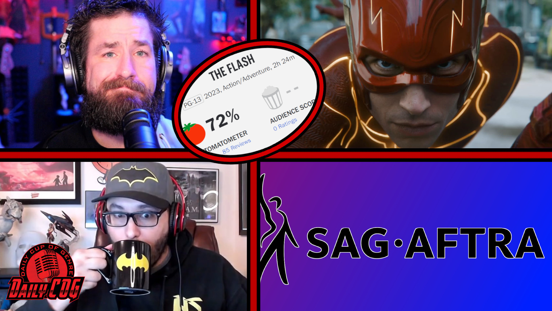 The Flash Reviews Are Mixed & SAG-AFTRA Authorizes Strike | D-COG