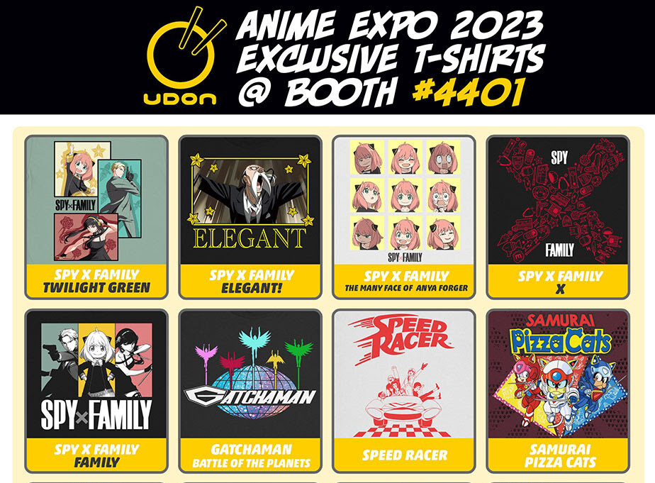 UDON Entertainment Unveils Exciting Tees and Panel At AX ’23