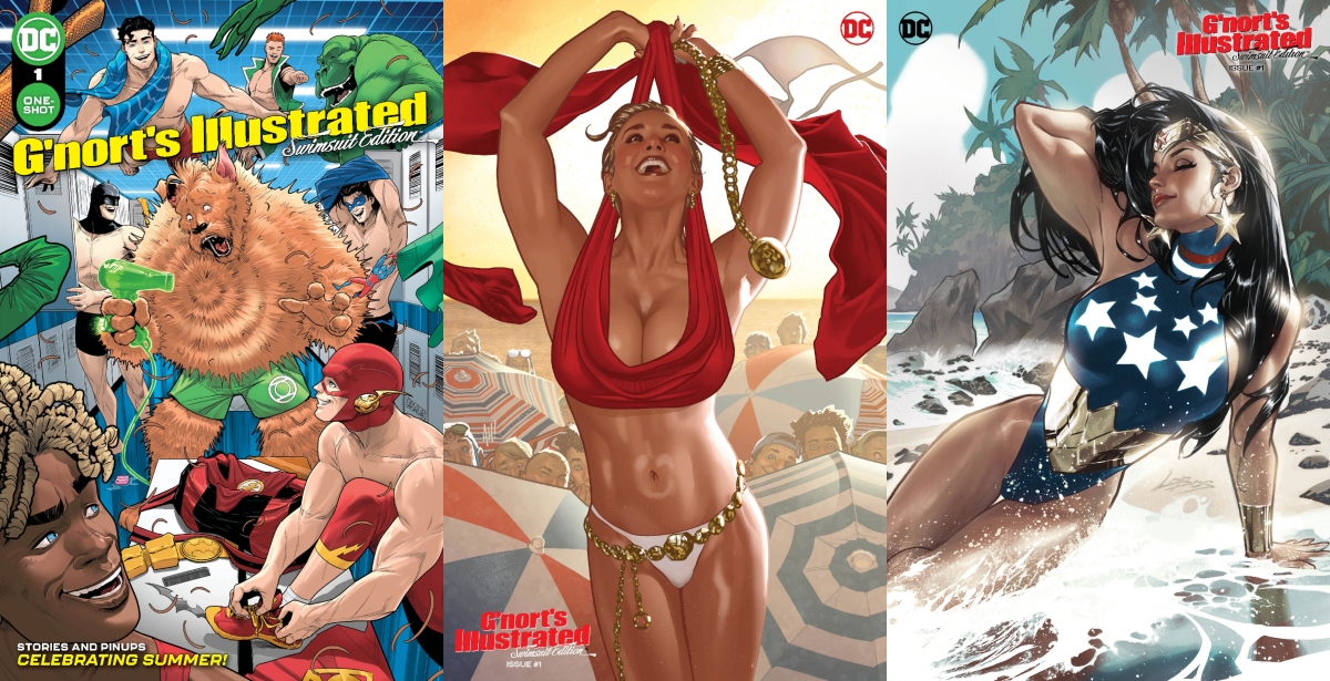 The Artists for DC’s ‘G’nort’s Illustrated Swimsuit Edition’ Centerfolds Are Revealed—Special Issue Drops August 29
