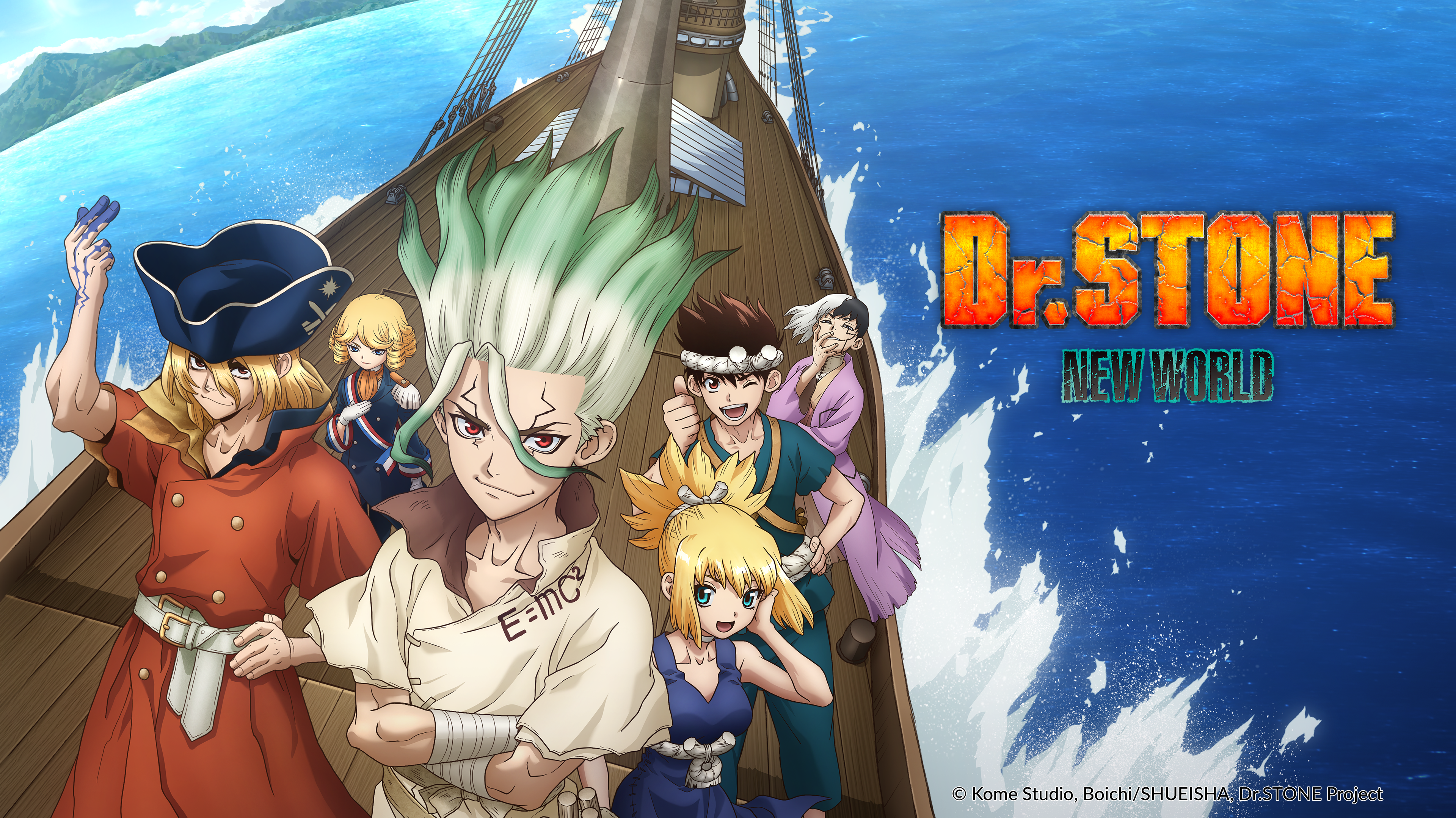 Anime de Dr. STONE NEW WORLD retornará em outubro de 2023