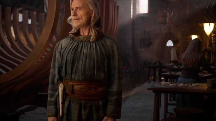 Though this was rumored, today we share the first look at Cirdan in Rings of Power Season 2 played by Ben Daniels.