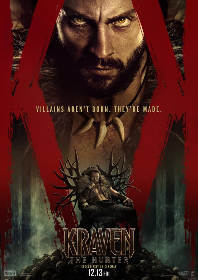 Today we are sharing the new Kraven the Hunter trailer and posters from Sony's latest must see movie in the SSMU.