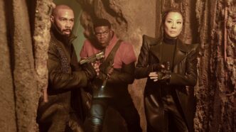 Michelle Yeoh, Omari Hardwick and Sam Richardson in Star Trek: Section 31