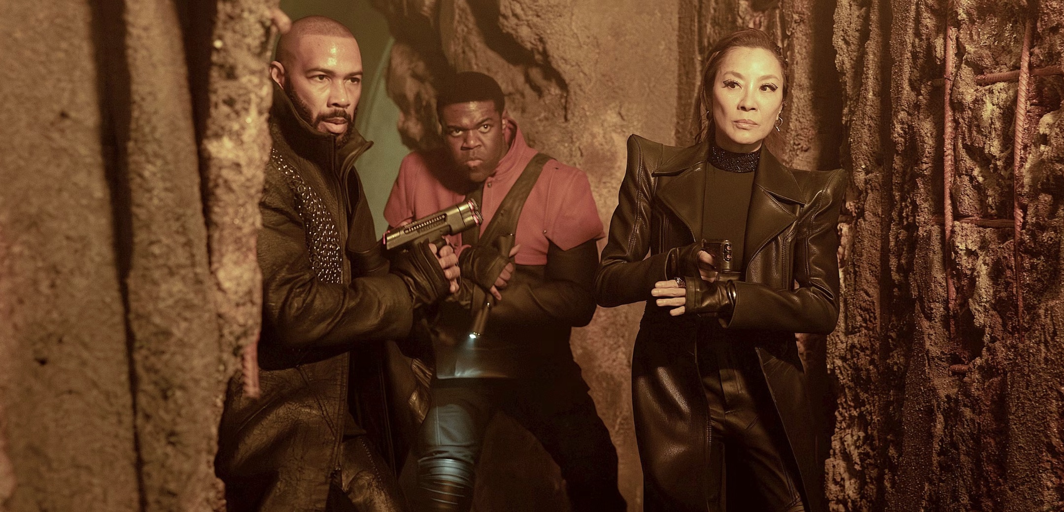 Michelle Yeoh, Omari Hardwick and Sam Richardson in Star Trek: Section 31