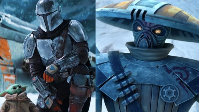 In the latest Barside Buzz Bounty Hunter Embo is rumored to be one of the villains in The Mandalorian and Grogu movie.