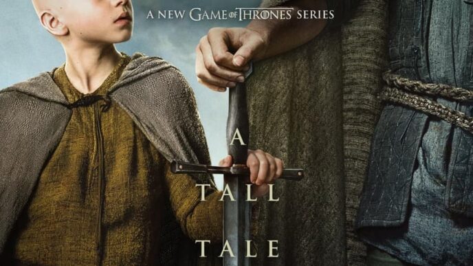 We're sharing the first poster, and a few details for the Game of Thrones spin-off series, A Knight of the Seven Kingdoms.
