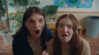 Adi Madden Cabrera and McKenna Tuckett in Edie Arnold Is A Loser