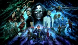 We have some new official artwork for Avengers: Doomsday showing the huge cast together, plus a rumored description of the trailer dropping at SDCC 26'.