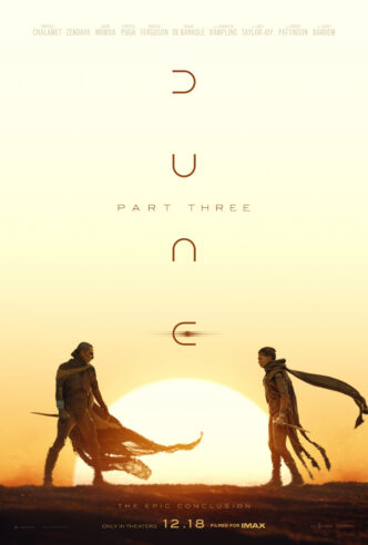 Dune: Part Three posterv