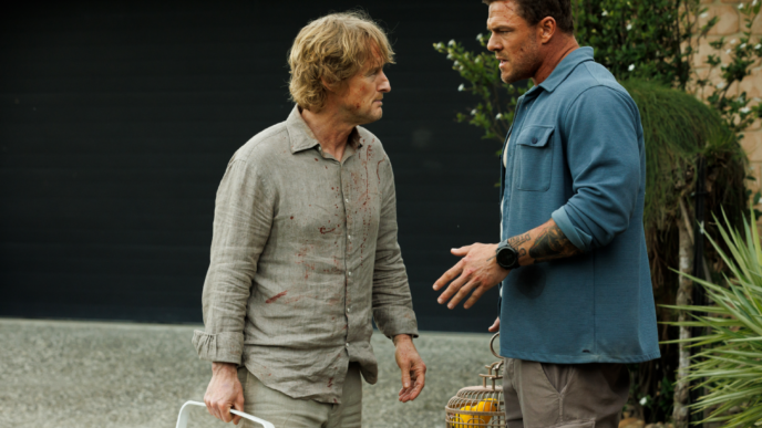 Owen Wilson and Alan Ritchson in Runner